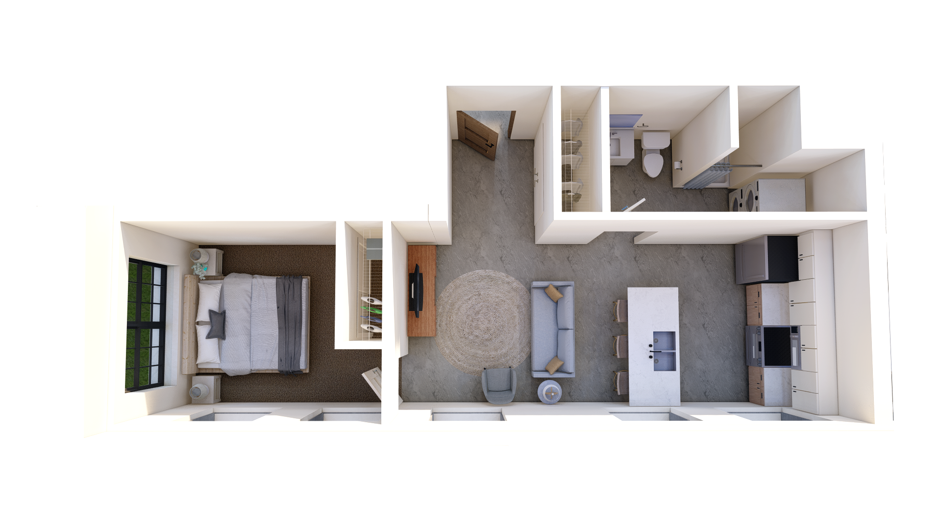 One bedroom type 3 floorplan
