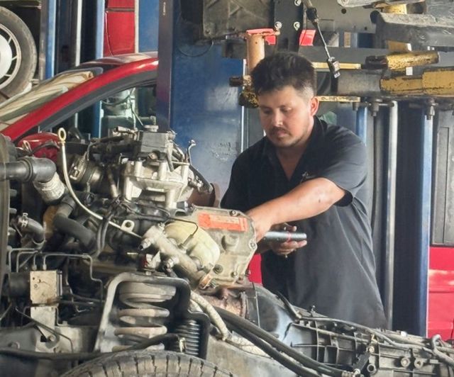 Our certified mechanic works on vehicle's engine in Corpus Christi, TX | Dub's Garage