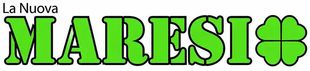 Logo con la scritta “La Nuova MARESI” in verde e un'icona a forma di trifoglio sulla destra.