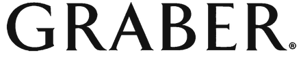 The logo for Graber is black.