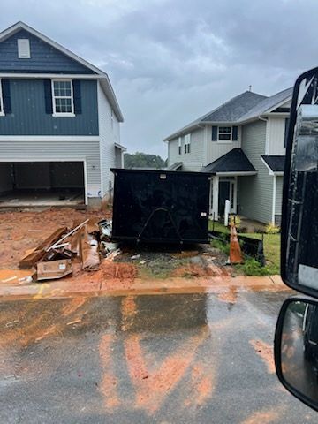 Snappy 20-yard dumpster at a new-home build site in Gastonia, NC
