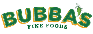 Bubba's Fine Foods logo in green and gold with a small white-and-green fly graphic