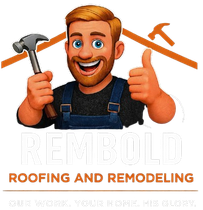 Cartoon man with a hammer and thumbs up promoting