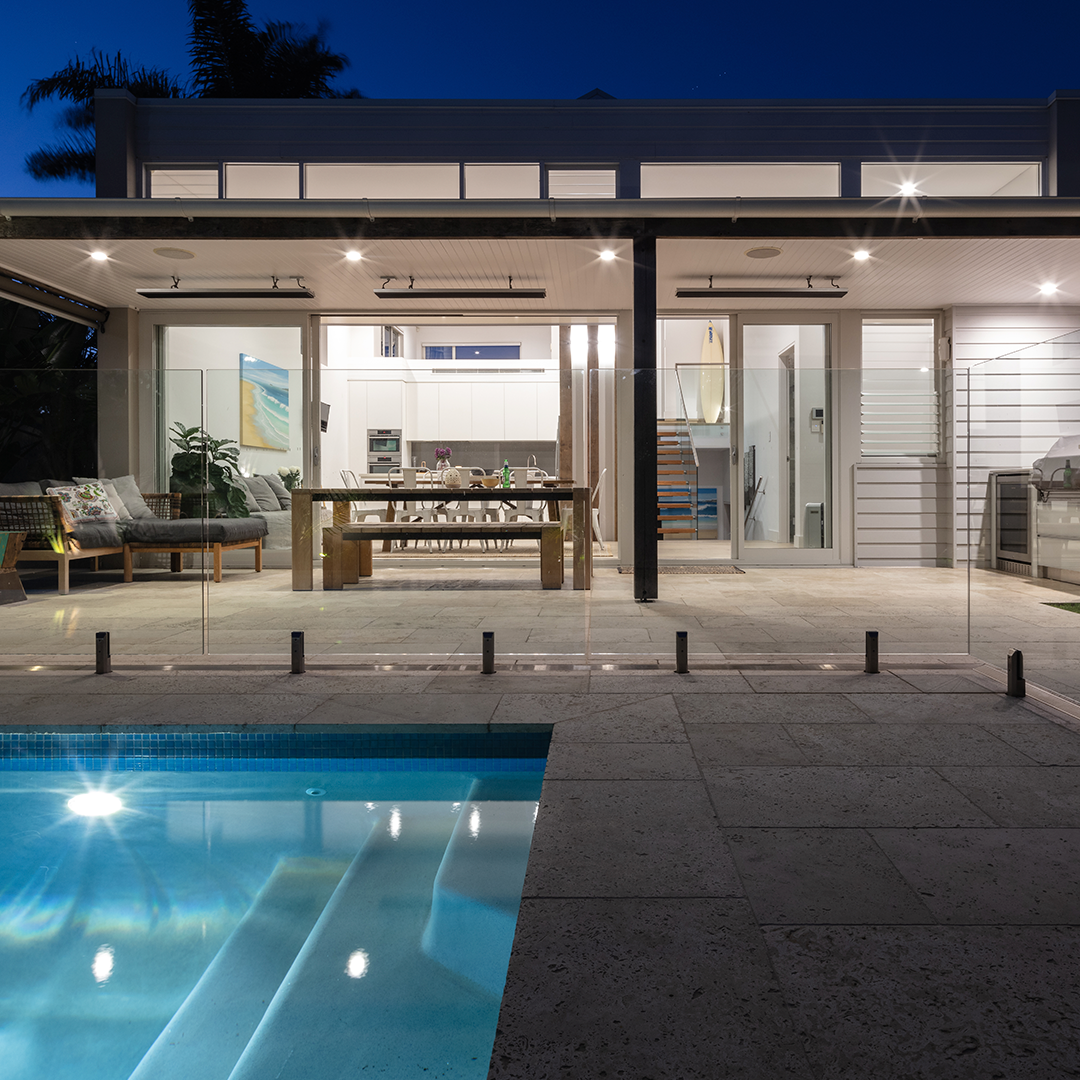 Modern Multi-story Beachfront House With Large Windows and Exterior Deck — Burmah Constructions in Shoalhaven, NSW
