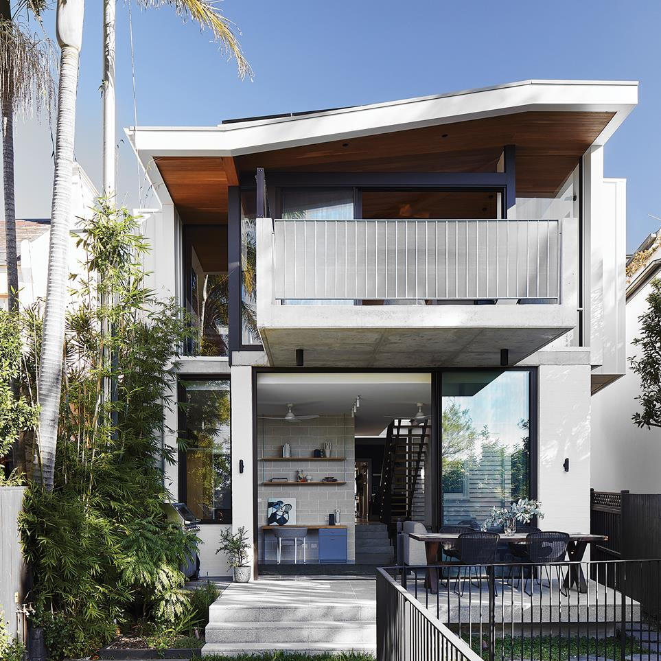Modern Two-story House With Balcony, Glass Doors, and Patio — Burmah Constructions In Kangaroo Valley, NSW