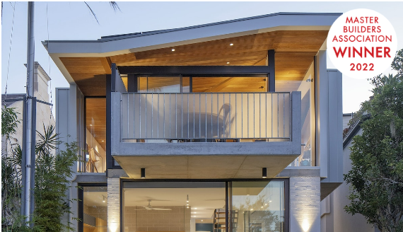 Modern Two-story House With Concrete Facade and Balcony — Burmah Constructions In Kangaroo Valley, NSW