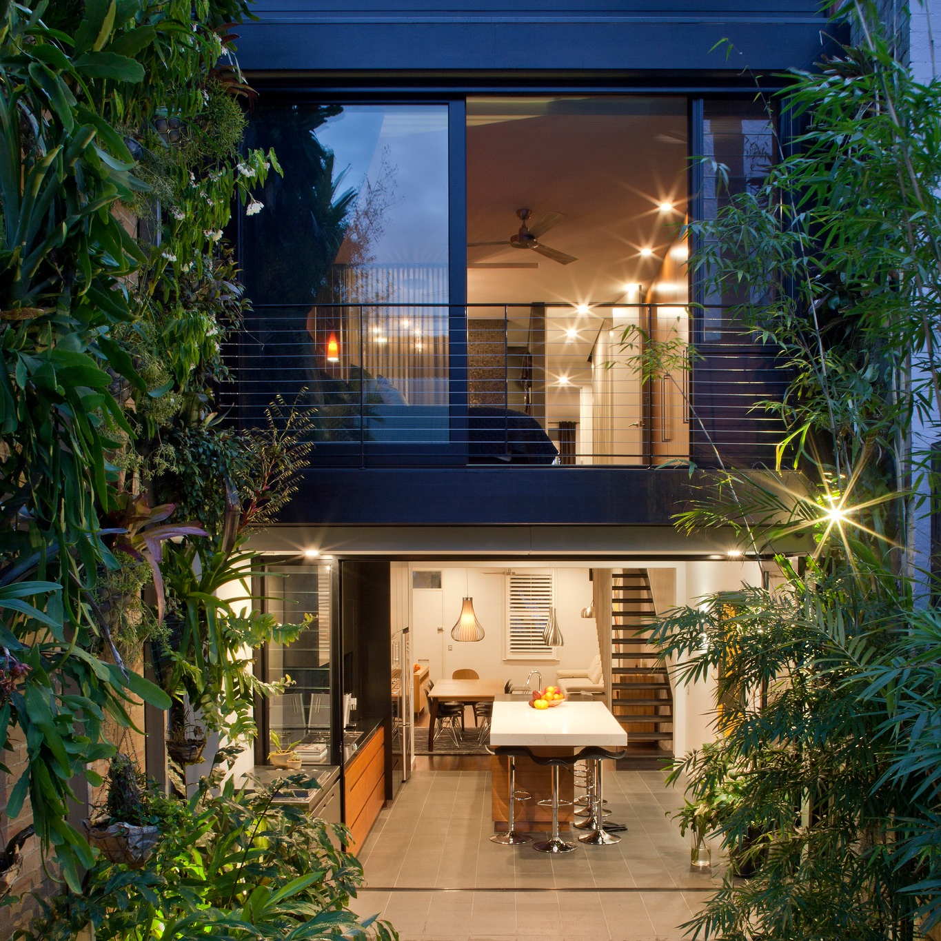 Two-story Modern Home With Open Glass Facade — Burmah Constructions In Kangaroo Valley, NSW