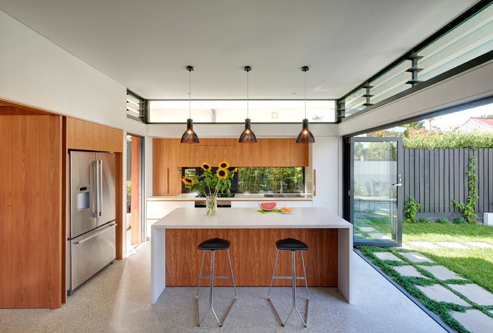 Modern Kitchen With Wooden Cabinetry — Burmah Constructions In Kangaroo Valley, NSW