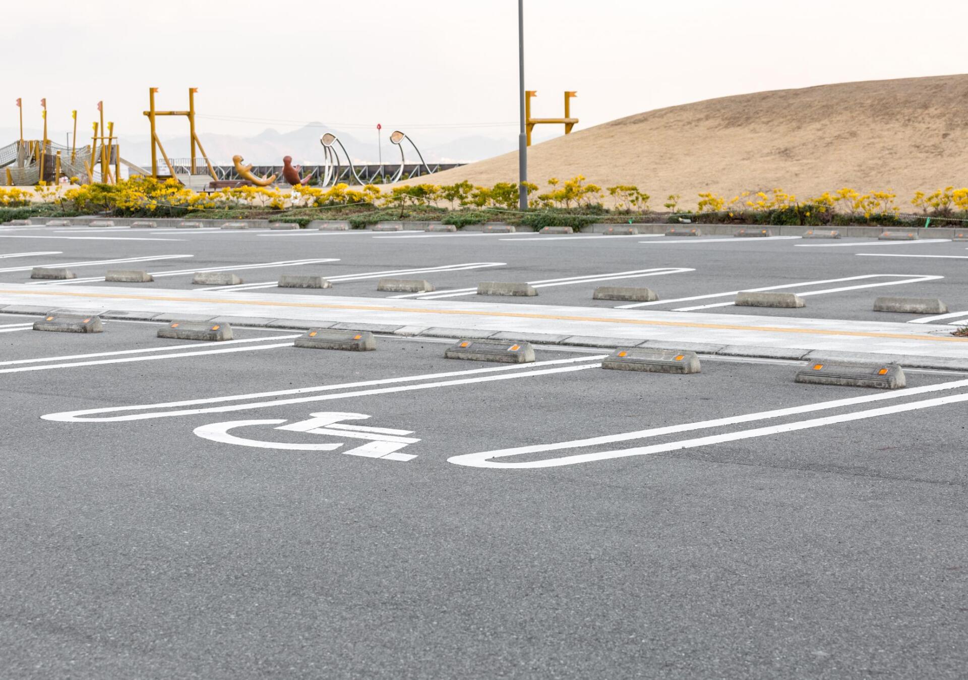 a concrete parking lot in Halifax