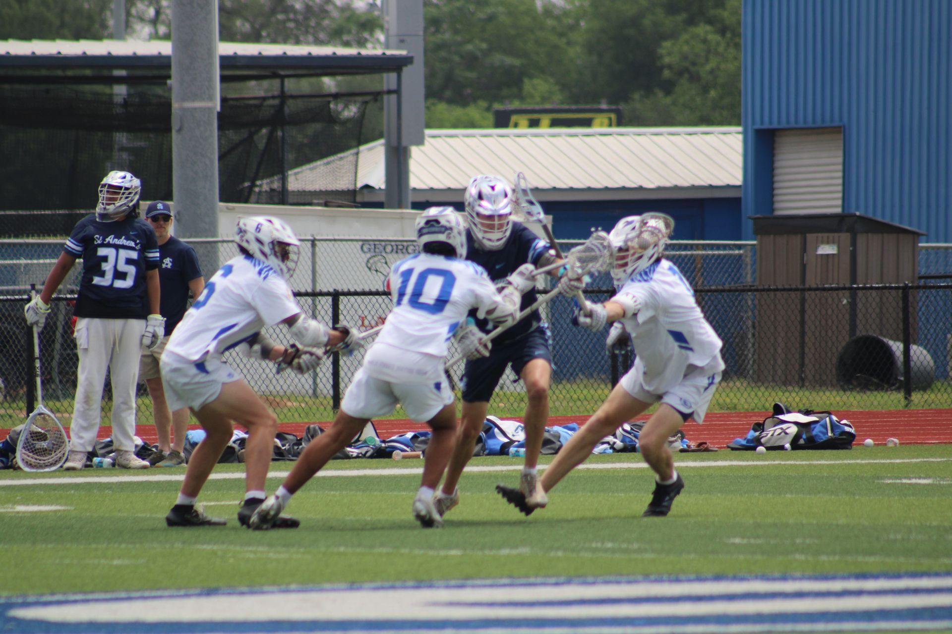 Lacrosse in action