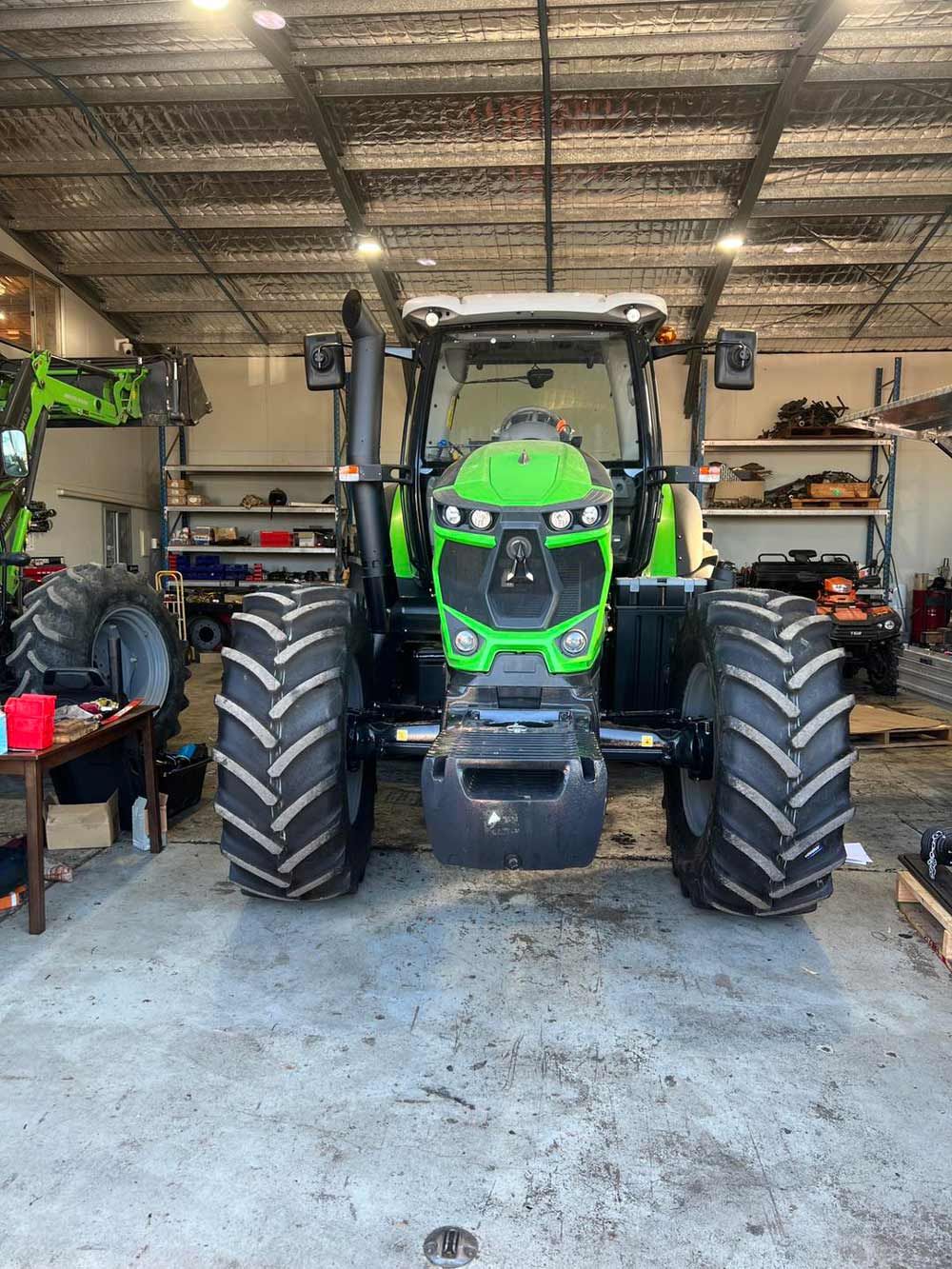 Front View of the Large Green Tractor — Thompson's Farm Gear In Wingham, NSW
