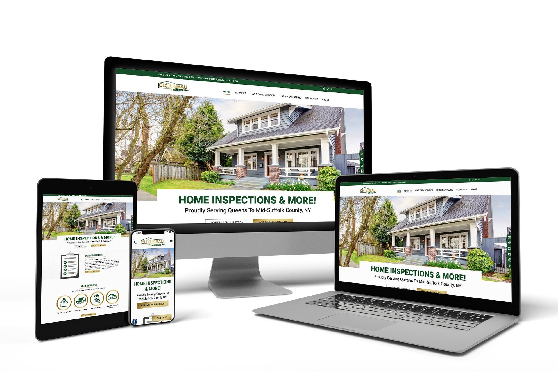 Clouseau of Homes - Device Mockups