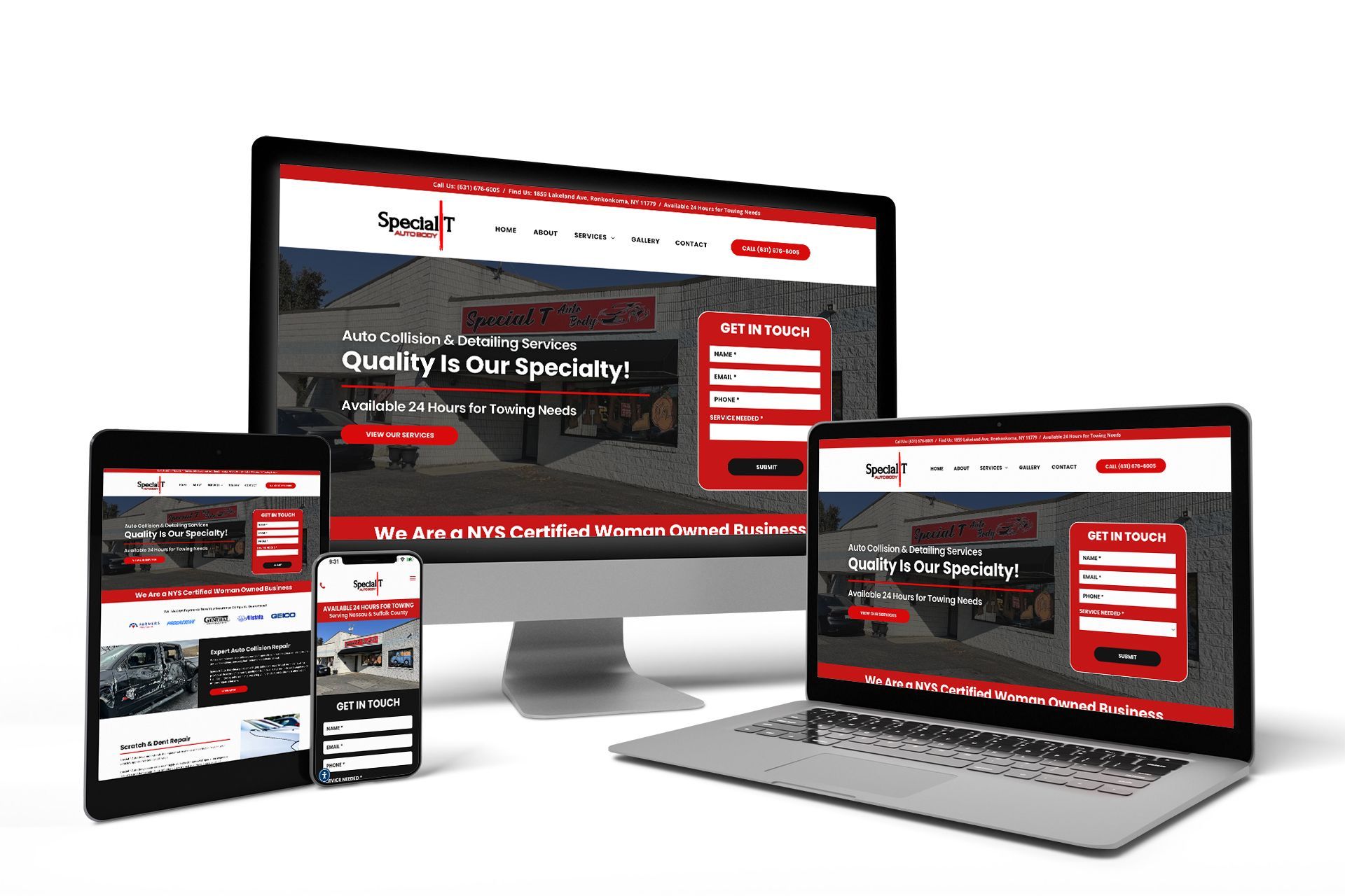 Special T Auto Body - Device Mockups Special T Auto Body - Device Mockups