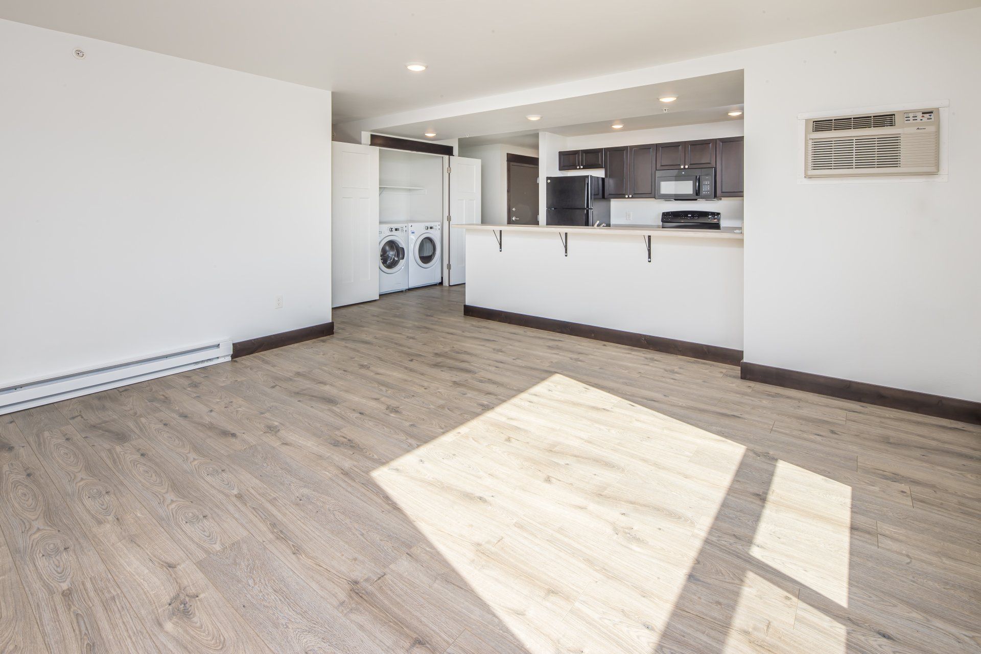 rosa apartments kitchen and living room