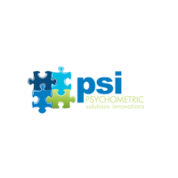 Logo: Puzzle pieces in blue and green, with