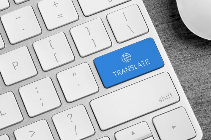 keyboard with translate button