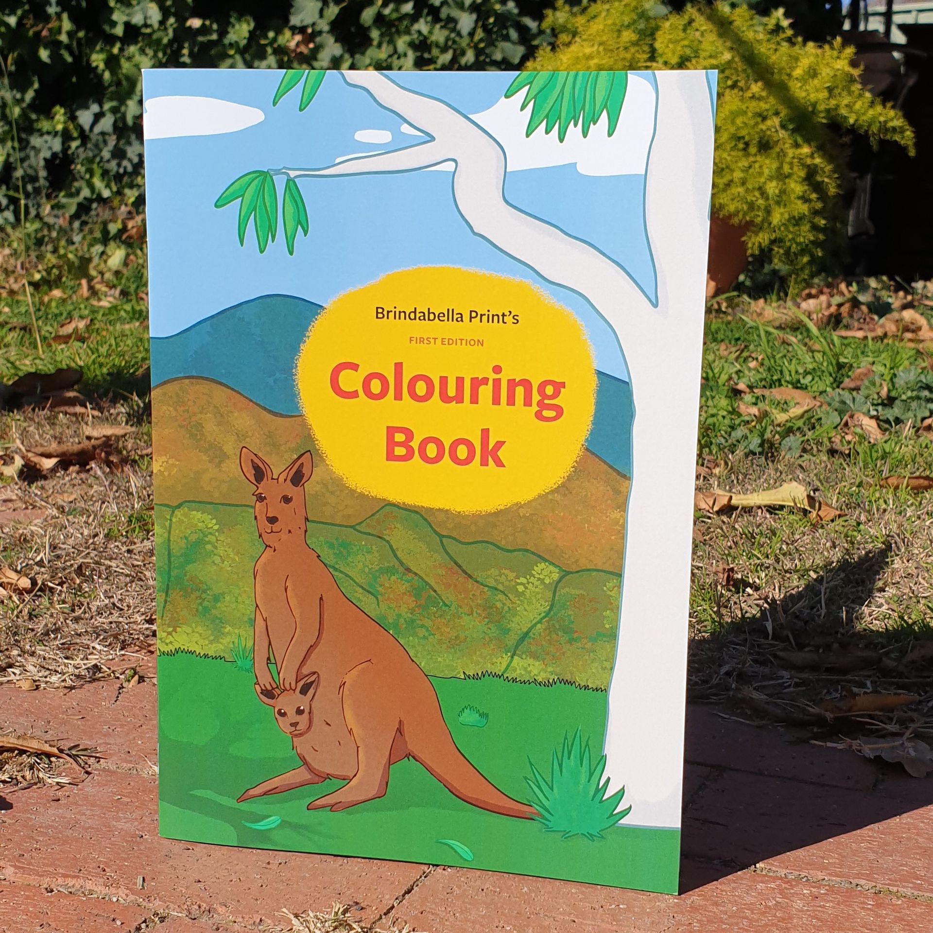 A Colouring Book With a Kangaroo on the Cover — Brindabella Print In Pearce, ACT