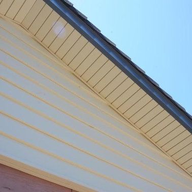 a close up of the roof of a house.