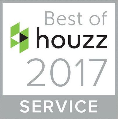 a logo for the best of houzz service in 2017.
