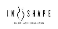 Das Logo von In Shape von Dr. Anni Kollmann ist schwarz-weiß.