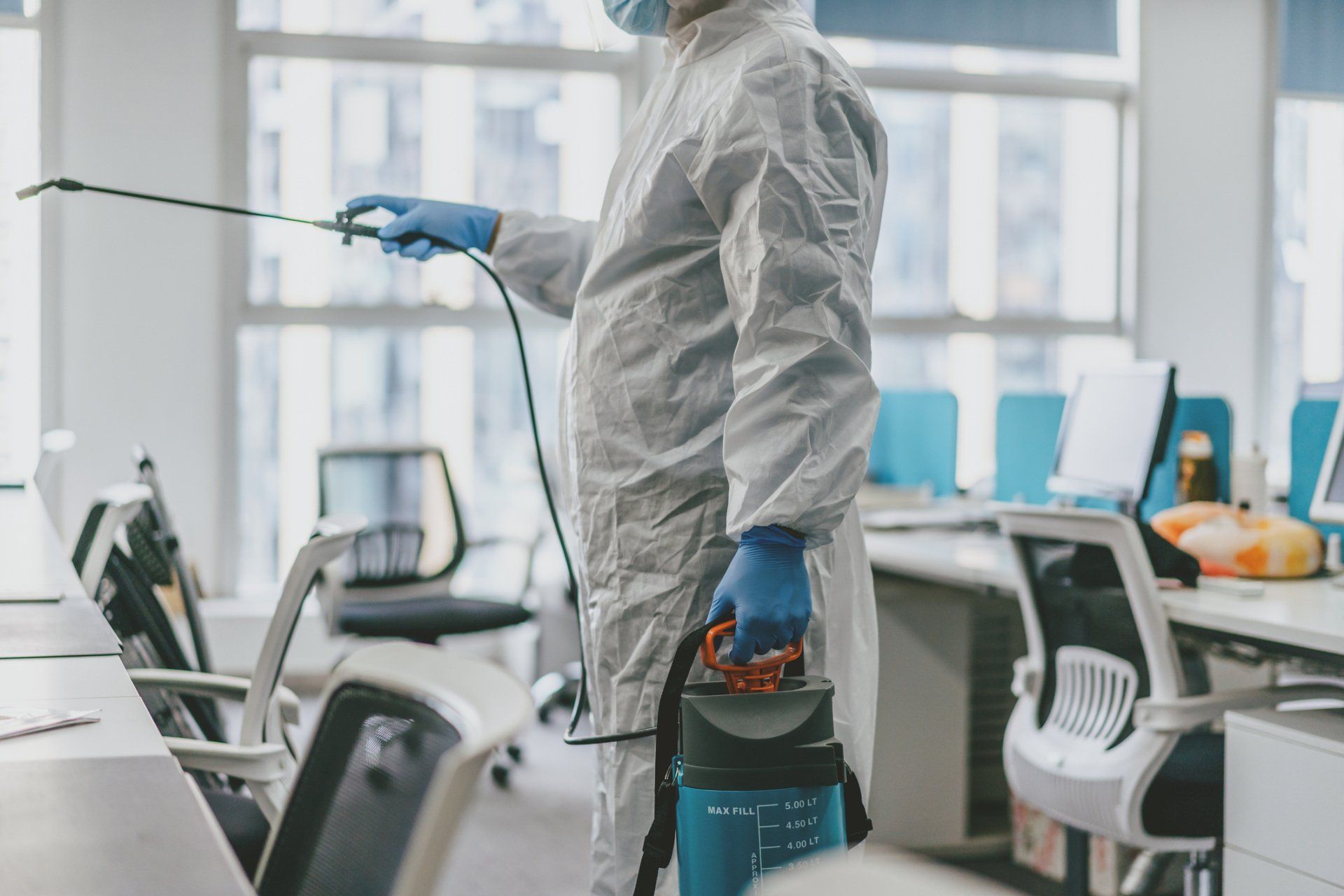 Disinfecting Office — Elk River, MN — A Plus Cleaning Service, Inc. Disinfecting Office — Elk River, MN — A Plus Cleaning Service, Inc.