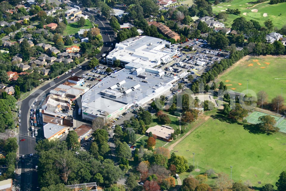 An Aerial View Of A Small Town With Mountains — Fortress Locksmiths & Security in St Ives, NSW