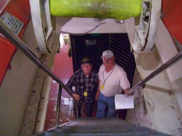 men on battleship