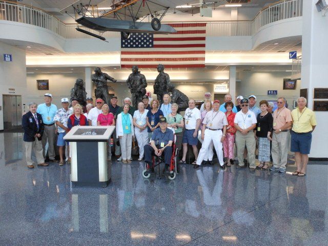 tour group in museum