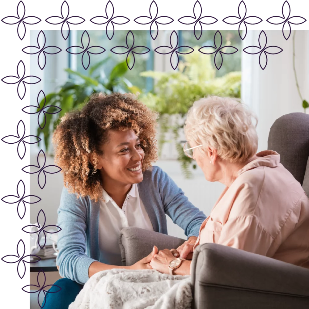 patient with caregiver