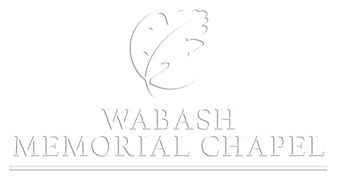 Wabash Memorial Chapel logo with a stylized leaf above the name in thin serif text