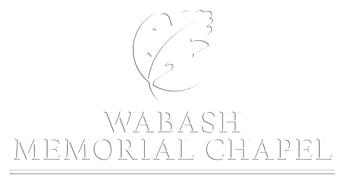 Wabash Memorial Chapel logo with a stylized leaf above the name in thin serif text