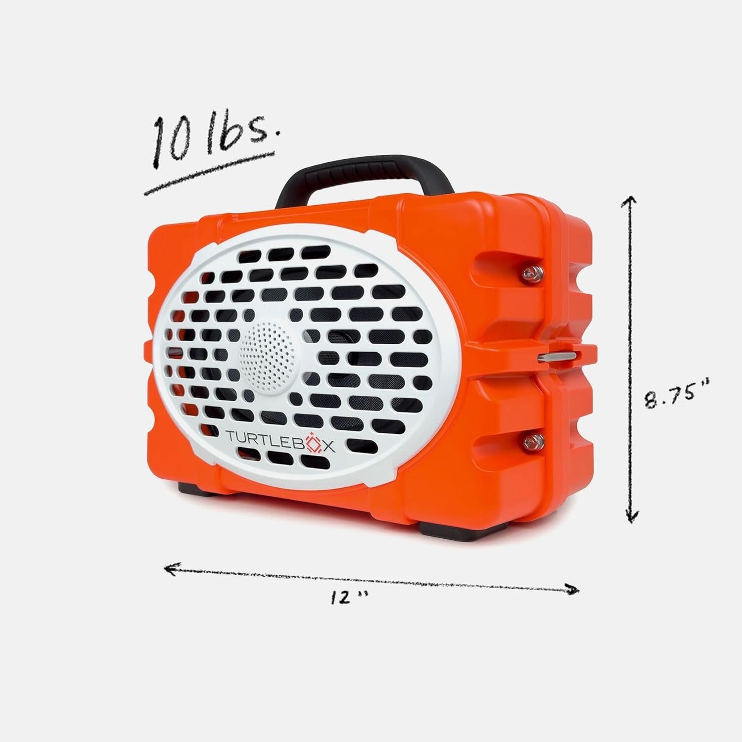 Turtlebox Original Gen 3: Portable Outdoor Bluetooth Speaker – Ultra-Loud (120dB), Waterproof (IP67),