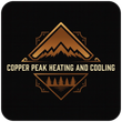 Summit Air Solutions logo with copper mountain peaks and pine trees on a black background