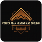 Summit Air Solutions logo with copper mountain peaks and pine trees on a black background