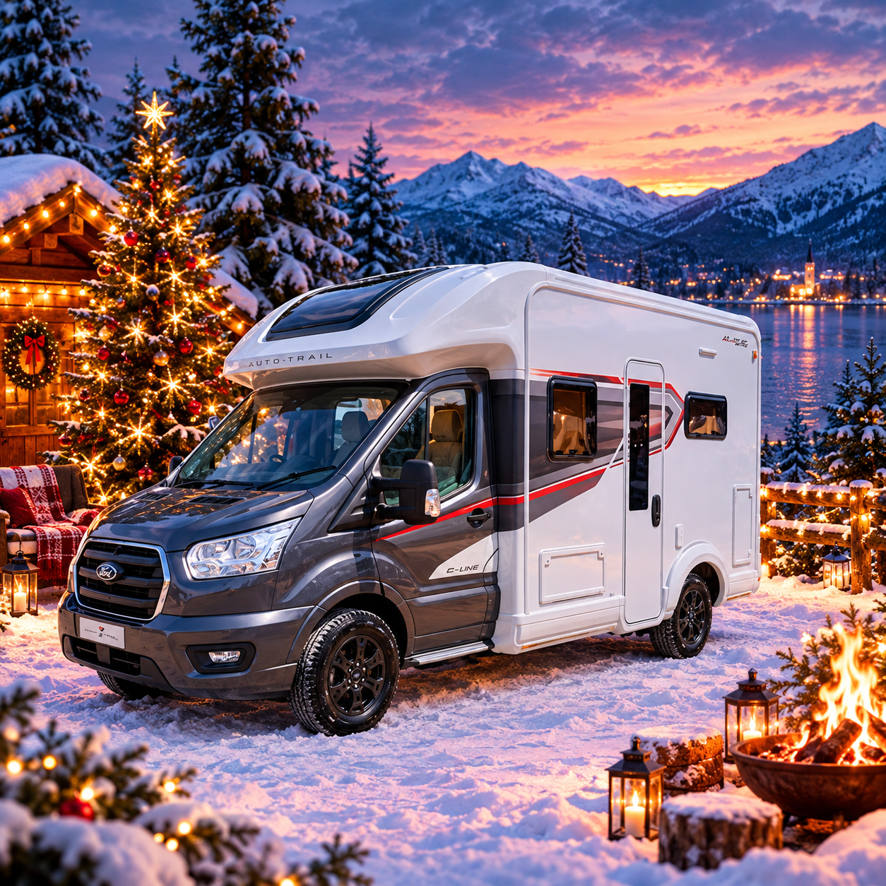 Tribute F62 - 2/4 Berth Motorhome hire a Autotrail Tribute F62 motorhome for the Christmas and New Year festive holidays from Wests Motorhome Hire