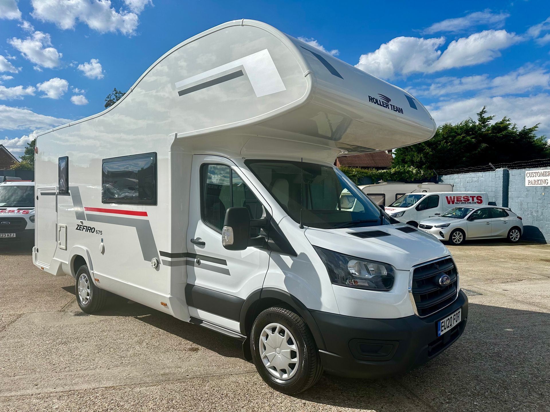 ford transit Roller Team 675 6 berth motorhome for sale used second hand bunk beds garage large storage