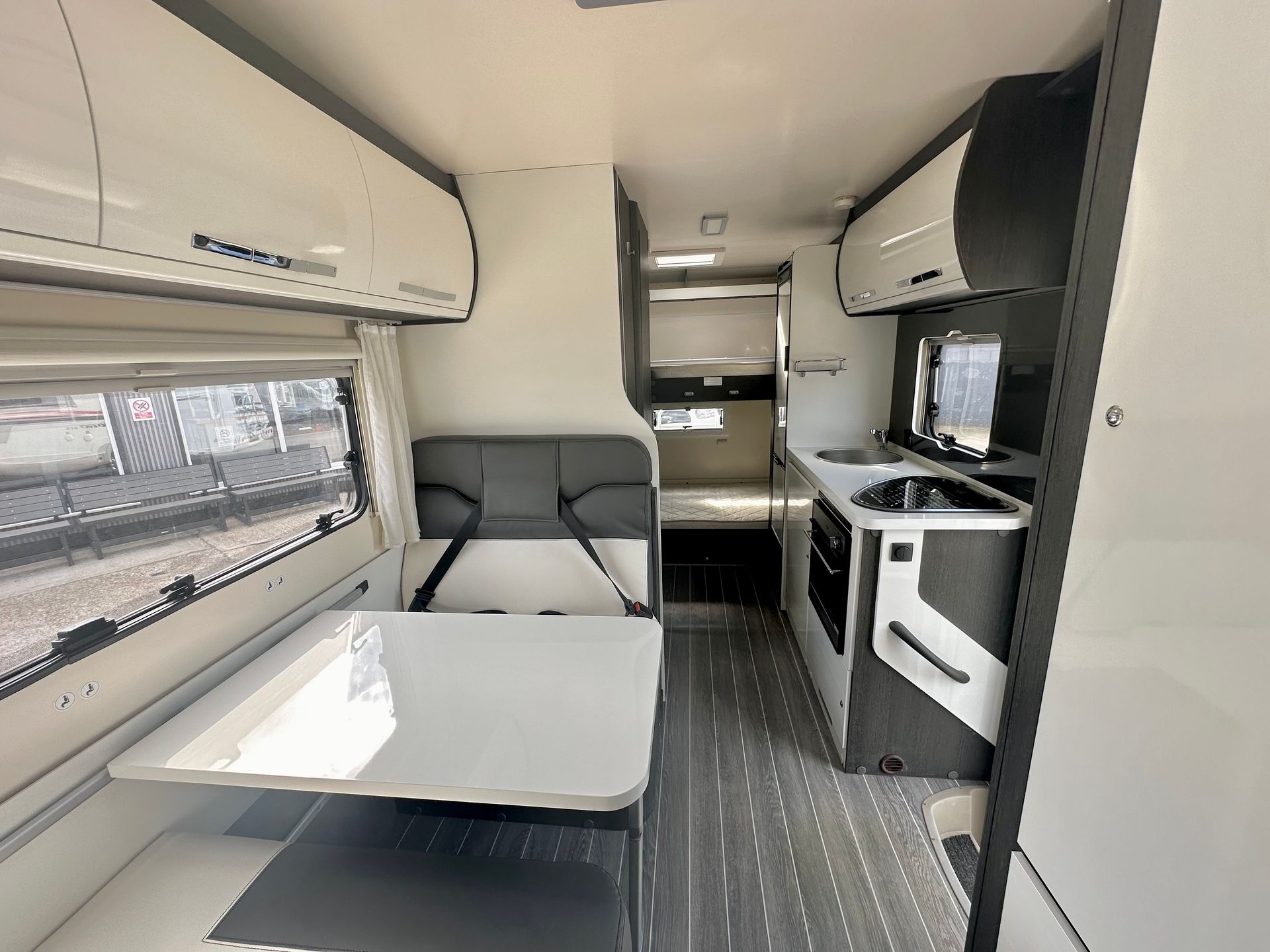 ford transit Roller Team 675 6 berth motorhome for sale used second hand bunk beds garage large storage