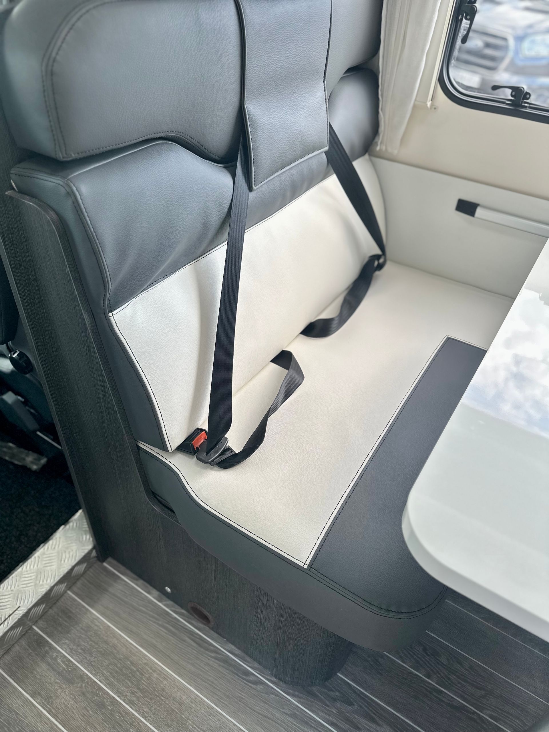 6 seat belts ford transit Roller Team 675 6 berth motorhome for sale used second hand bunk beds garage large storage