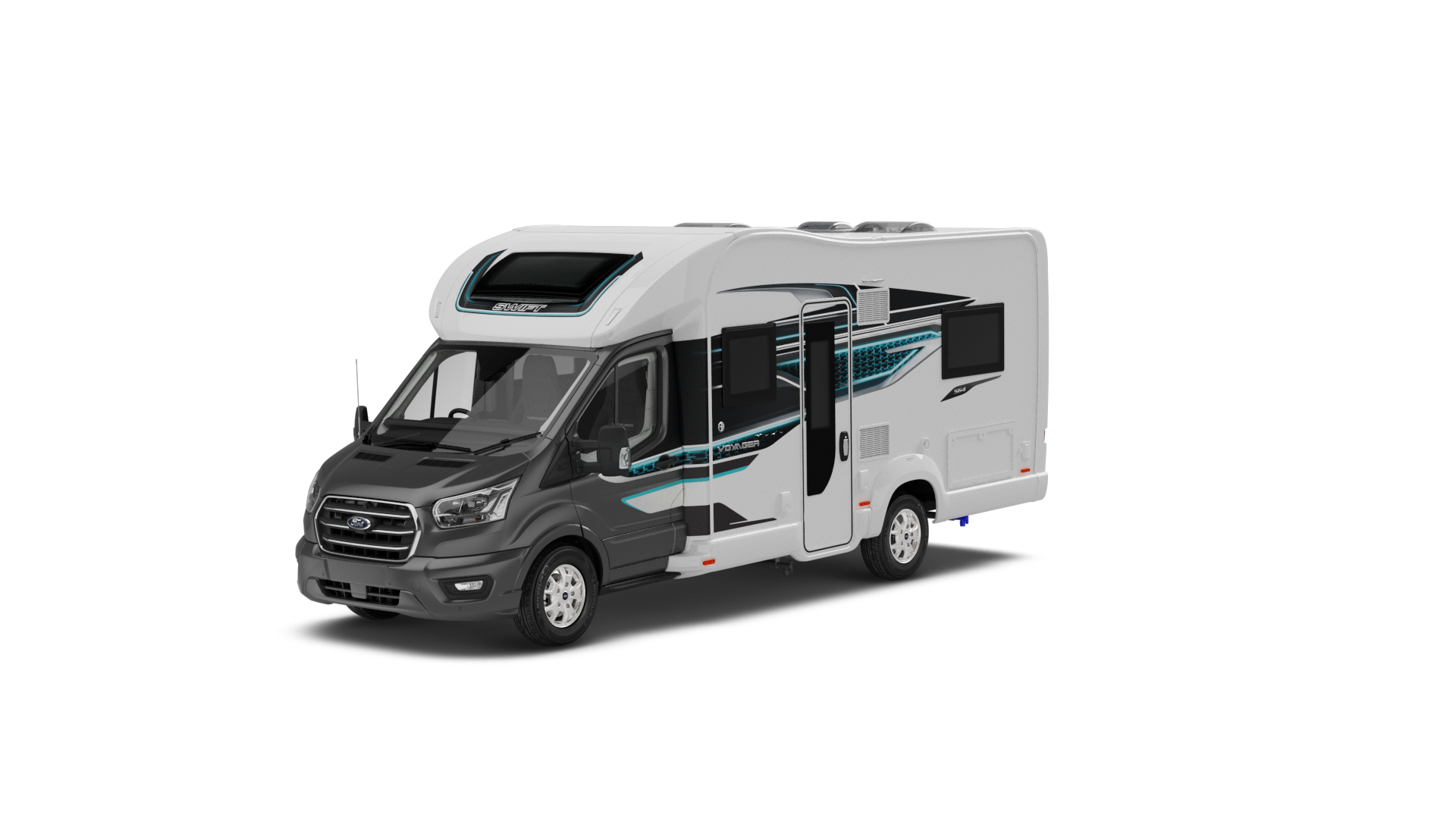 swift voyager 564 4 berth motorhome hire rental for 1 to 4 people, fix rear french bed, perfect for Holiday, kids holidays, Festivals, F1, Silverstone, Glastonbury, touring, travelling, camping, dog, friendly, accommodation