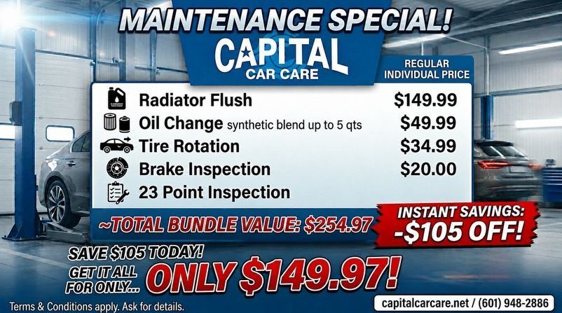 Maintenance Package Deal | Capital Car Care