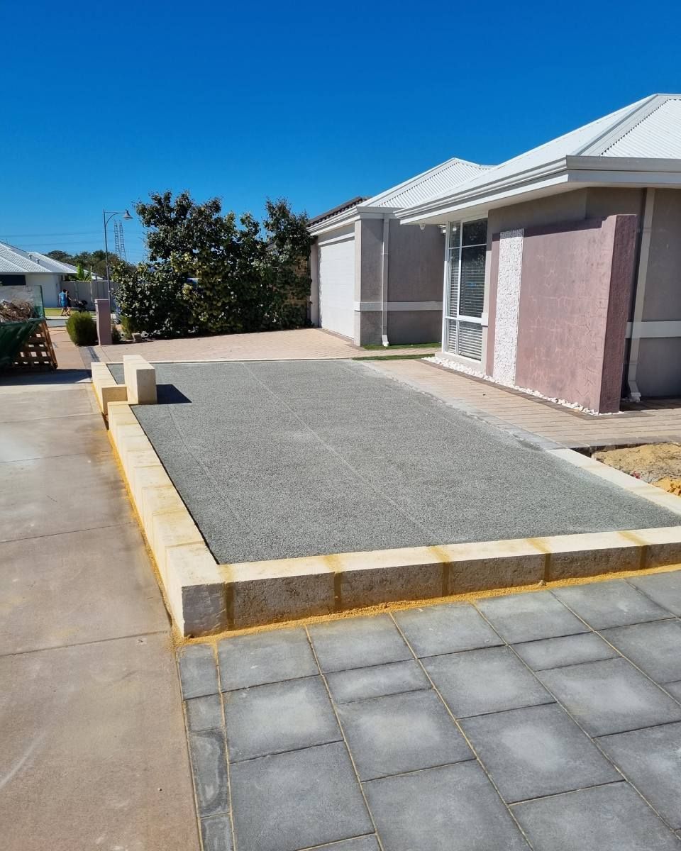 landscape after construction