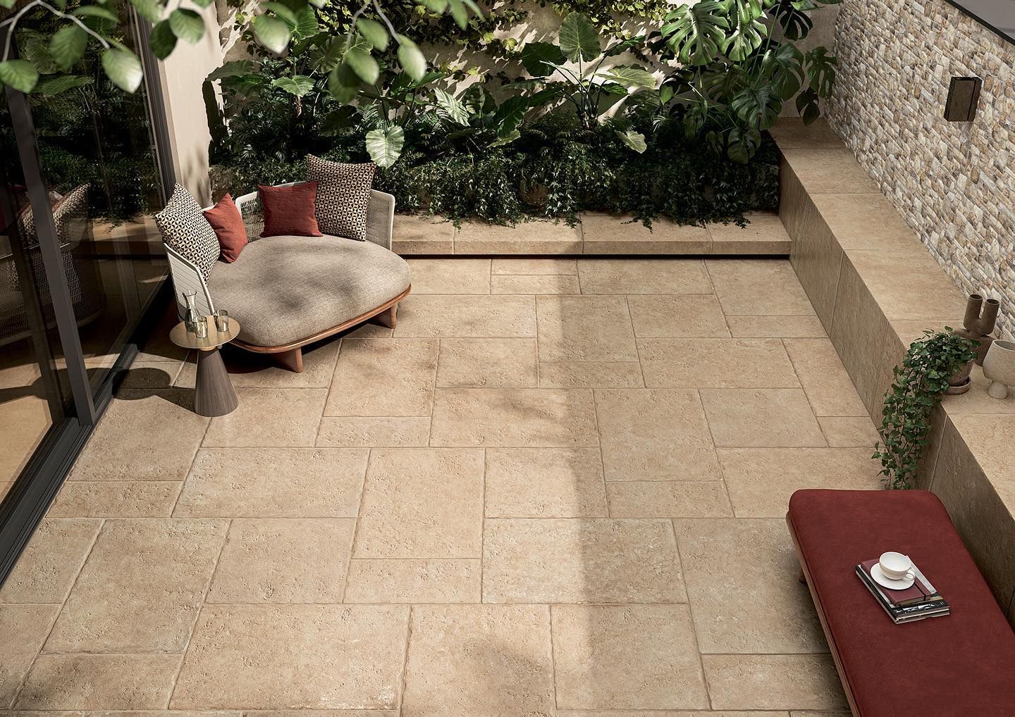 Tropical Luxury Villa, Outside Floor Tiles — Tile Trends in Tweed Heads South, NSW