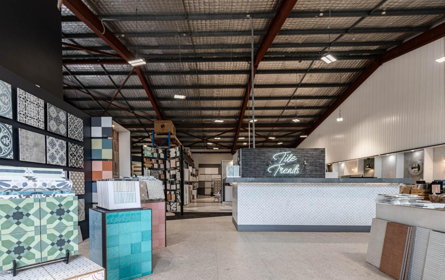 A Large Warehouse Filled With Lots Of Tiles And A Counter — Tile Trends in Tweed Heads South, NSW