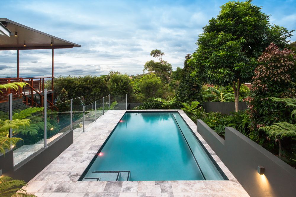 Outdoor Swimming Pool With Tiles — Tile Trends in Tweed Heads South, NSW