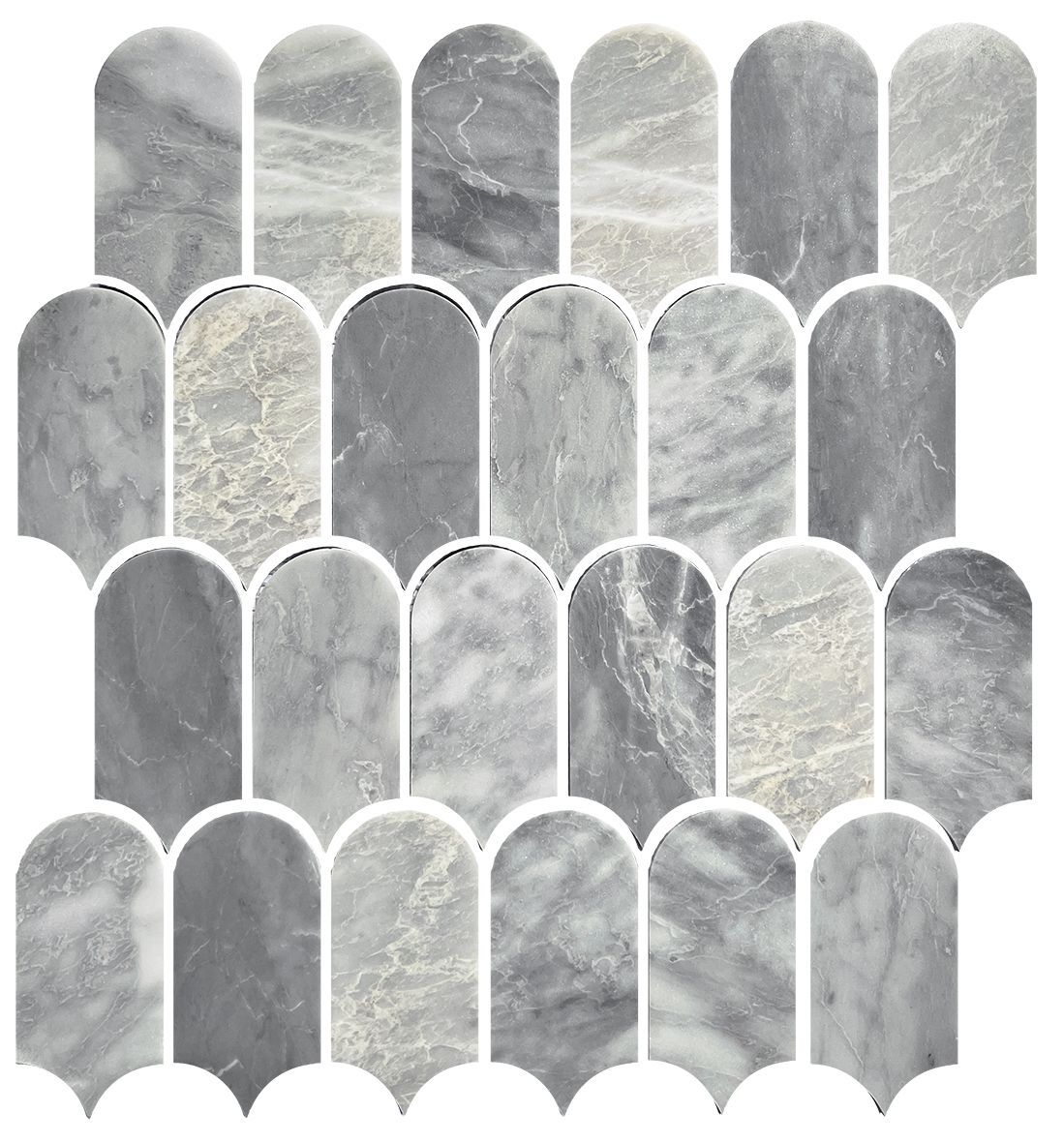 8/FEATHER CARARRA GREY