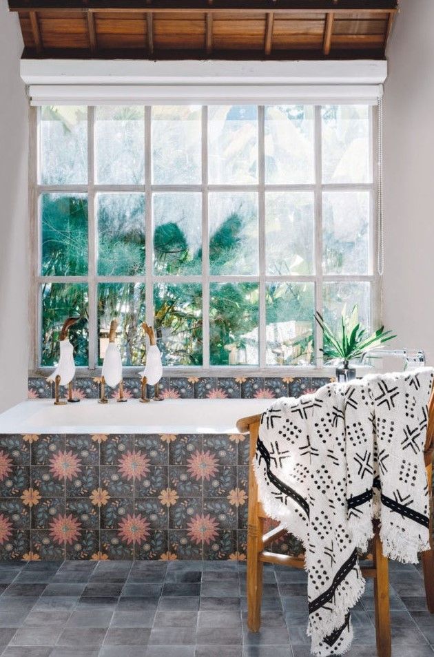 Bathroom with A Bathtub and A Large Window — Tile Trends in Tweed Heads South, NSW