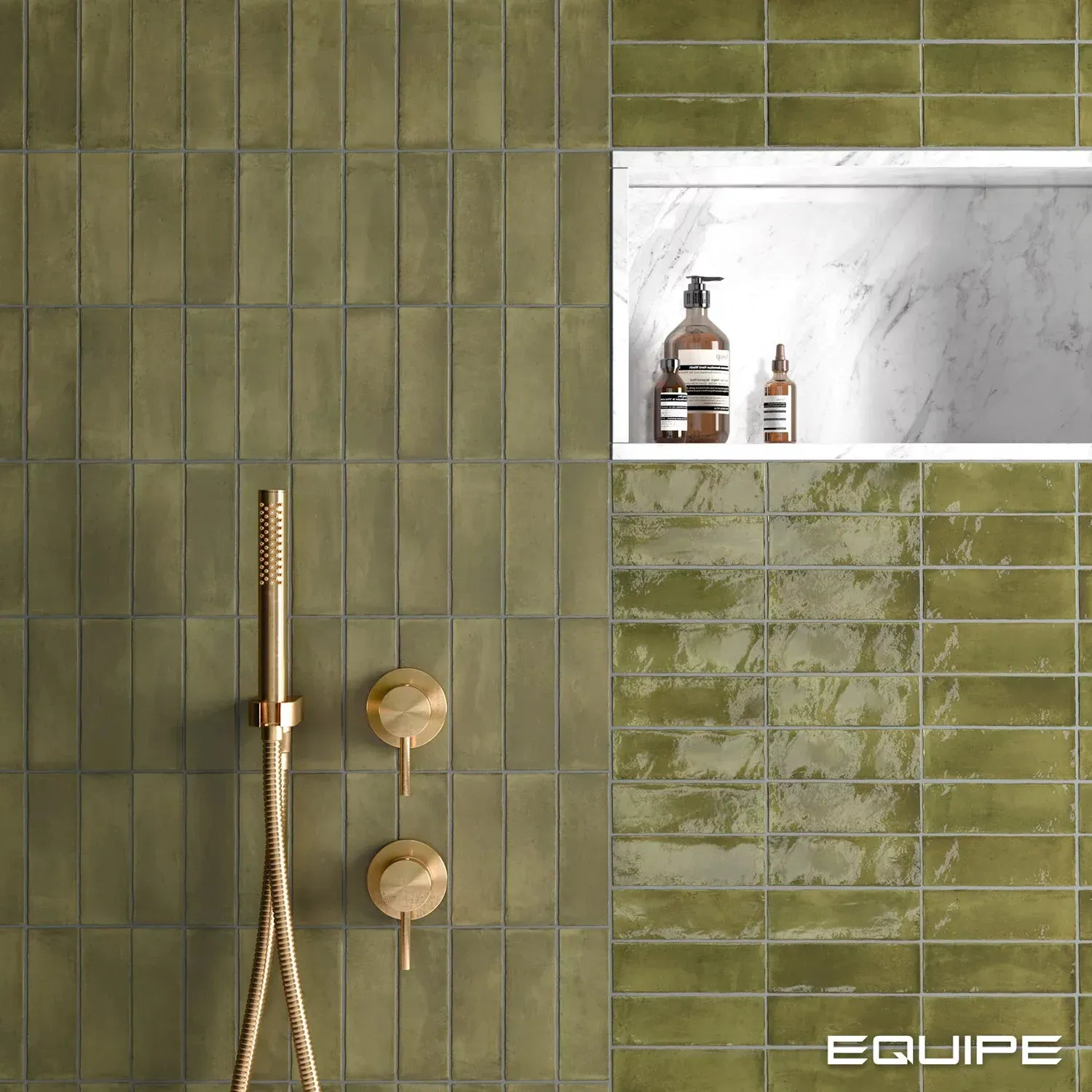 Coco Verd Gloss Tiles And Matte Shower — Tile Trends in Tweed Heads South, NSW