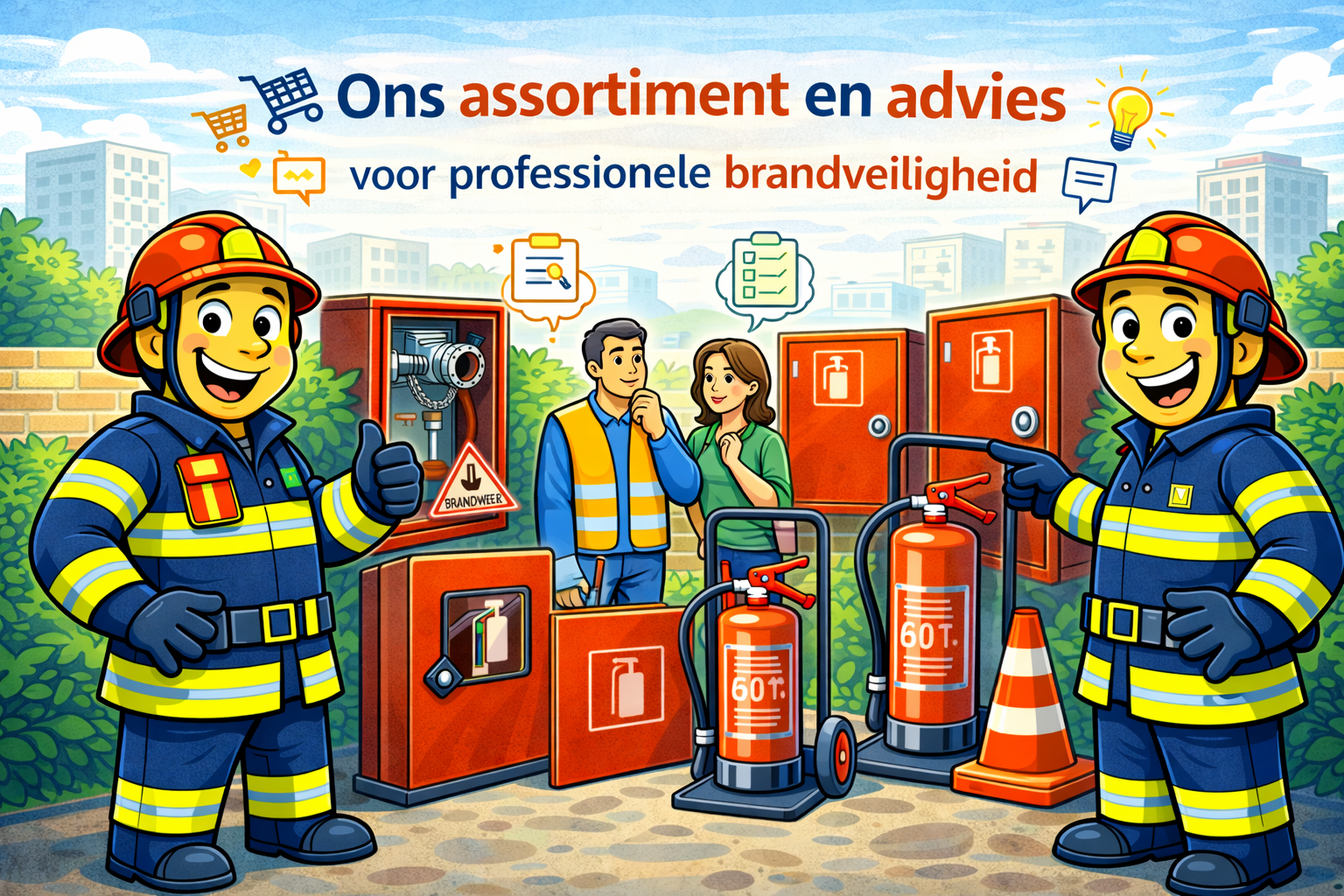 Ons assortiment en advies voor professionele brandveiligheid