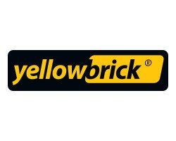Het Yellowbrick-logo met gele tekst 