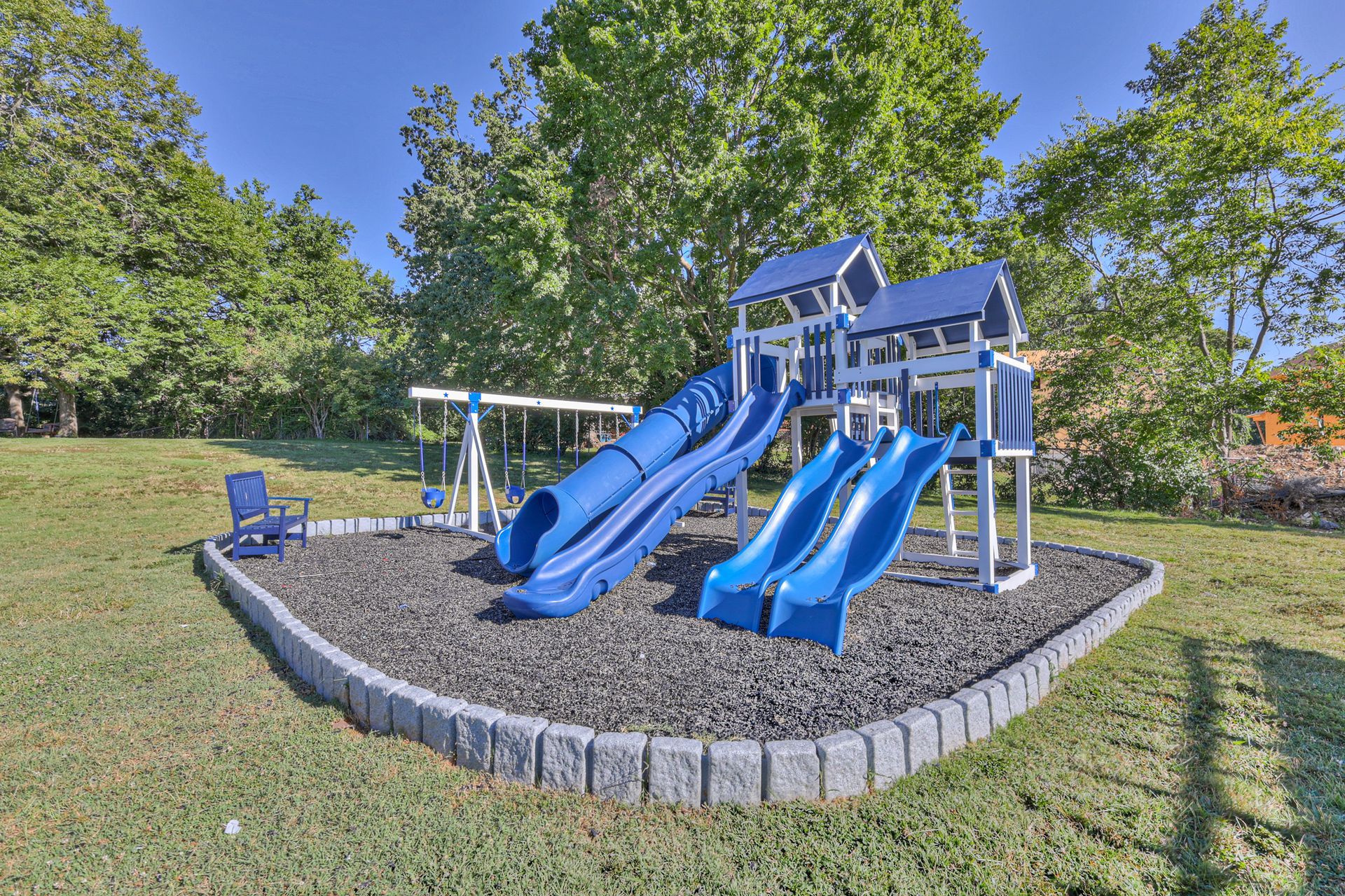 Photo of the playground seen from the front side